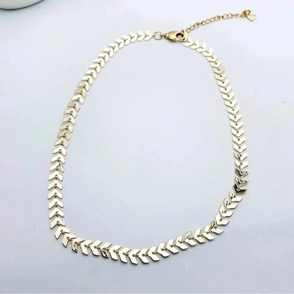 Leaves Choker 18k Gold Plated BEST SELLER - Picture 2 of 6